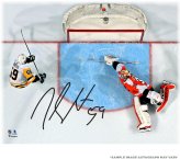 Pittsburgh Penguins Overhead Goal vs. Flyers Signed Photo