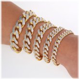 Monaco Miami Cuban Diamond Cut Bracelet