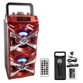 X-Tower Karaoke System with LED Lights and Bluetooth Connectivity