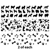 Puppy Paws Glass Decals