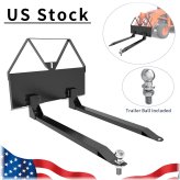 TerraForks 46 - Quick Tach Pallet Fork Attachment for Skid Steer Loaders and Tractors