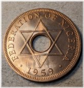 African Colonial Penny from 1959