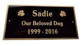 Brass Remembrance Plate with Free Engraving for Beloved Pets