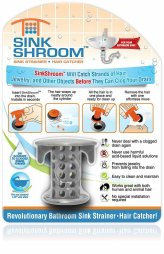 Gray HairGuard Drain Strainer