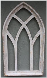 Rustic Gothic Wooden Church Window Frame