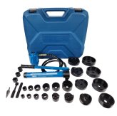 Precision Punch and Cut Set for Electrical Conduit - 4 Inch Hydraulic Knockout Kit by TEMCo