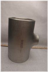 Stainless Steel Reducing Tee - 6" x 6" x 3