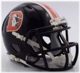 Broncos Color Rush Riddell Speed Mini Helmet