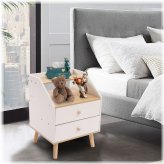 MDF 2-Drawer Bedside Table
