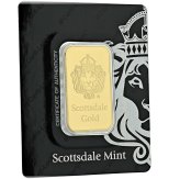 Scottsdale Mint 1oz Gold Bar with Certi-LOCK COA #A389