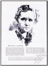 Curie's Legacy: Vintage Print Ad featuring Marie Curie
