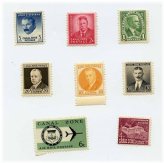 Panama Canal Zone Stamp Set - Historical Figures Collection
