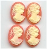 Vintage Lady Profile Cameos