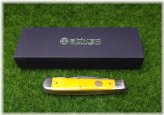 Yellow Handle Dual-Blade Folding Hunting Knife - Boker Trapper Series