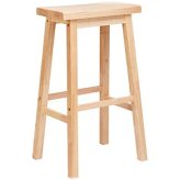 Classic Saddle-Seat Kitchen Counter Stool