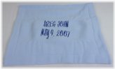 Bluebell Blue Fleece Monogrammed Baby Sham by Company Store