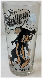 Vintage Li'l Abner Character Glass