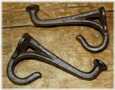 Rustic Iron Coat Hook Rack