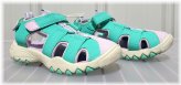 Emerald Petal Dual Strap Sandals