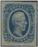 Confederate States Mint OG Lightly Hinged Stamp #12 - XF