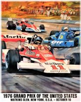 Vintage F1 Racing Poster