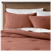 Cognac Cotton Linen Comforter Set by Threshold