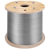 Stainless Steel Wire Rope - VEVOR T316 1/8" 1x19 Cable