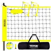 Portable Volleyball Net System with Adjustable Height Poles