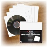 Tabbed White Dividers for LP Record Storage