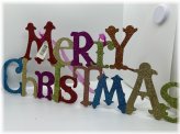 Glittered Christmas Sign