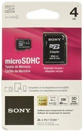 Sony Micro Flash Memory Card with Adapter - 4GB Class 4