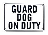 Sentinel Metal Warning Sign, 10" x 7