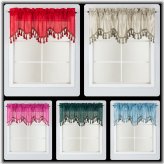 Silken Cascade Window Valance with Tassels - 55" x 18