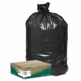 Eco-Friendly Black Waste Bags - 33 Gallon Capacity (80 Count)