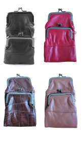 Leather Clasp Holder for Cigarettes and Lighter