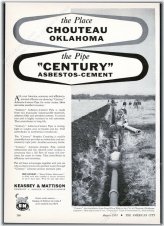 Choteau Oklahoma Vintage Trade Print Ad
