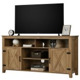 Rustic Oak Media Console