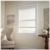 Snowy Peak Cordless Faux Wood Blinds