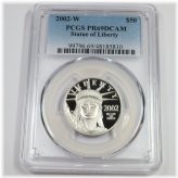 Platinum Liberty Eagle 2002 - PR69 DCAM