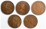 Early 20th Century Canadian Bronze Penny Collection