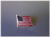 Patriotic Lapel Pins - Die Struck - American Flag Design