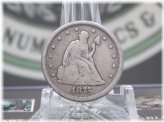 S Shielded Silver Twenty Cent Coin - 1875 Edition