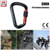 PeakLock Heavy Duty Carabiner: Secure D-Ring Hook for Climbing and Caving