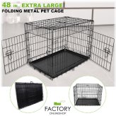 HomeBound Pet Haven: Foldable and Spacious Dog Retreat with Dual Entrances