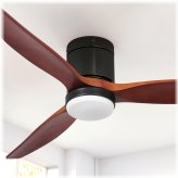 Harbor Breeze Flush Mount Ceiling Fan with Remote and Color Changing Lights