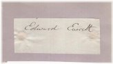 Everett's Signature Clipping from 1852-53