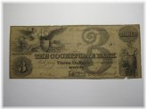 Cochituate Bank $3 1849 Boston MA Bank Note