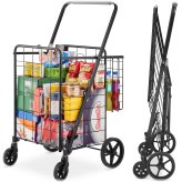 Double Basket Rolling Cart