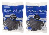 Black Color Rubber Bands Variety Pack