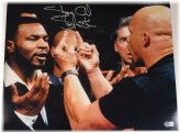 Stone Cold Steve Austin Autographed 16x20 Photo with Mike Tyson